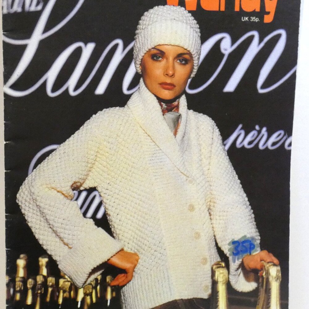 Knitting PATTERN Book Sweater Jacket Dress Suit Hat Wendy British UK Vintage
